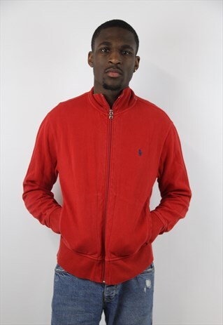VINTAGE RALPH LAUREN ZIP UP 90'S SWEATSHIRT