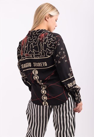 VINTAGE 90S RARE MOSCHINO CHEAP & CHIC PRINTED SHIRT