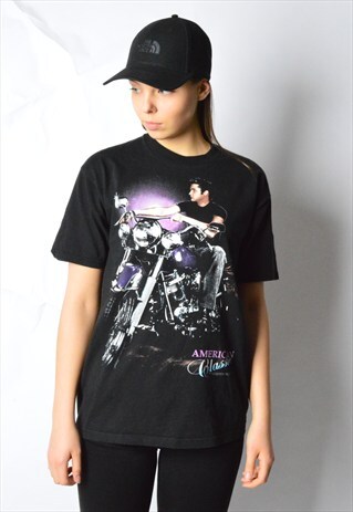 VINTAGE 1992S BLACK ELVIS PRESLEY BAND T-SHIRT