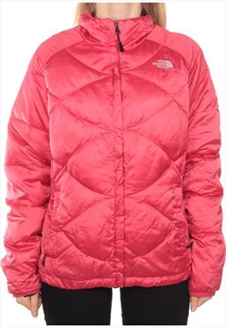 Pink The North Face 550 Puffer Jacket - Large