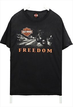 Vintage 90's Harley Davidson T Shirt Back Print Short Sleeve