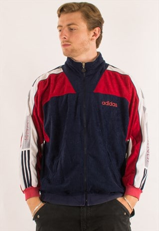 VINTAGE 90S ADIDAS VELOUR TRACK TOP