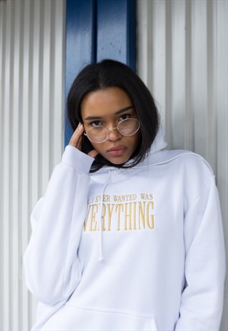 EVERYTHING WHITE HOODIE