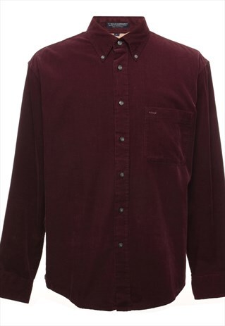 VINTAGE BEYOND RETRO IZOD CORDUROY SHIRT - L