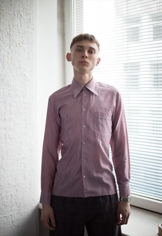VINTAGE 80'S PINK SHIMMERING SHIRT