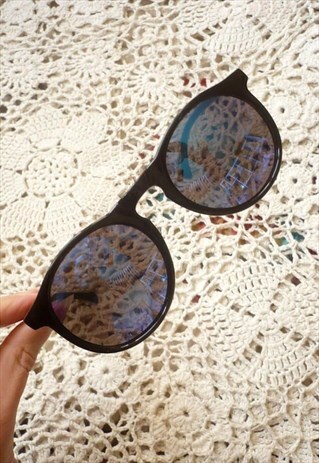 NEW SUNGLASSES WITH ELECTRIC BLUE REFLECTIVE MIRROR LENSES