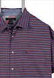VINTAGE 90'S TOMMY HILFIGER SHIRT SHORT SLEEVE STRIPED