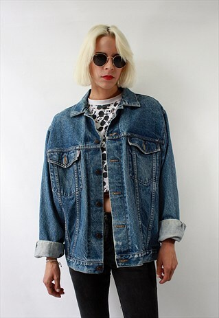 VINTAGE 90' BLUE DENIM JACKET