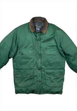 Nautica Vintage Men's Green Padded Jacket