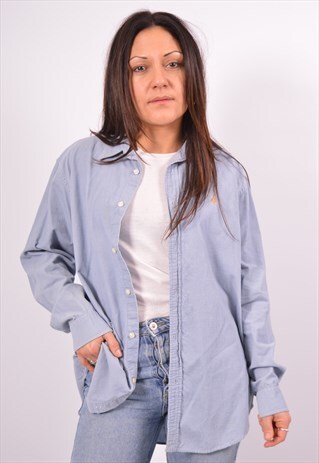 VINTAGE RALPH LAUREN CORDUROY SHIRT BLUE