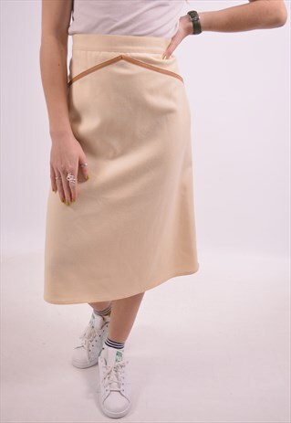 VINTAGE MAX MARA STRAIGHT SKIRT BEIGE