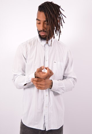 VINTAGE LACOSTE SHIRT CHECK BLUE