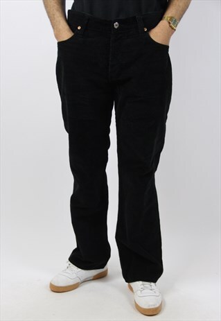 VINTAGE LEVI'S CORD BLACK JEANS