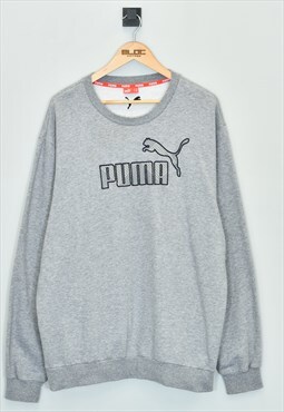 Vintage Puma Sweatshirt Grey XXLarge