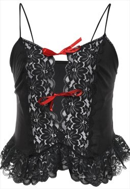 Vintage Black Babydoll - S