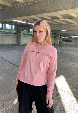 Vintage 90s Calvin Klein Jeans Pink Sweatshirt