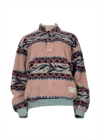 PINK AZTEC PRINT FLEECE