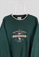 Vintage Green Embroidered Sweatshirt Greatest Outdoorsman