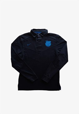 Vintage Y2K Nike Barcelona Long Sleeve Rugby Shirt
