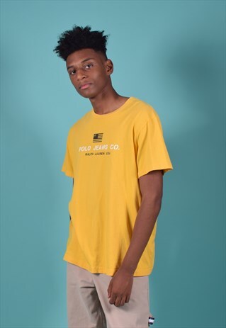 VINTAGE RALPH LAUREN YELLOW TEE