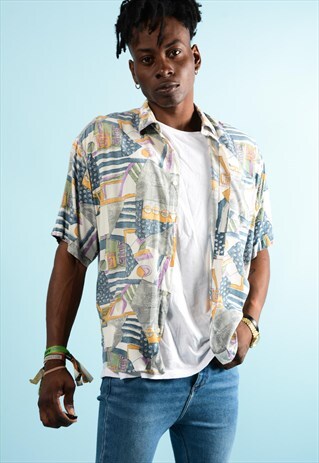 RETRO 90S ABSTRACT SHIRT