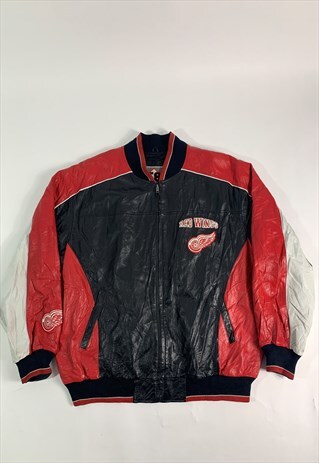58 SPORTS RED WINGS SPORTS LEATHER JACKET