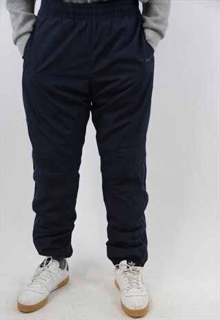 VINTAGE NIKE NAVY SHELL TRACKSUIT BOTTOMS