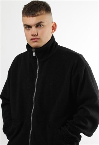 VINTAGE DICKIES FULL ZIP BLACK FLEECE