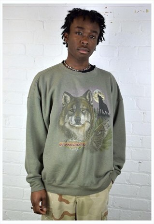 VINTAGE 90'S WOLF SWEATSHIRT