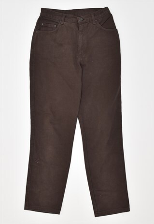 VINTAGE 90'S BELFE & BELFE CASUAL TROUSERS SLIM BROWN