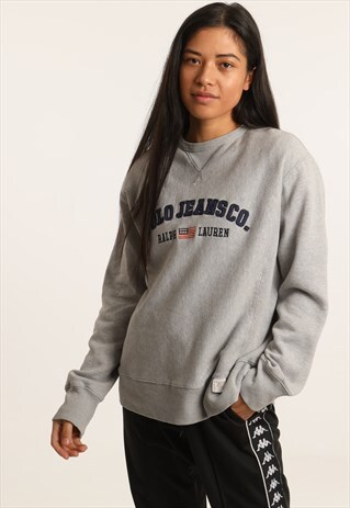 VINTAGE POLO JEANS RALPH LAUREN EMBROIDERED SWEATSHIRT