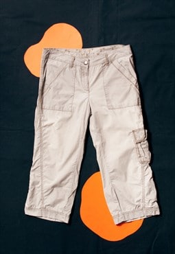 Vintage Cargo Shorts Y2K Gorpcore Pants in Beige