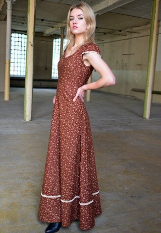 70S VINTAGE MAXI DRESS