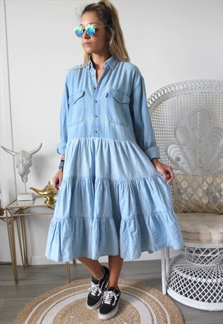VINTAGE DENIM DRESS