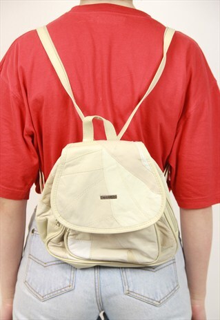 VINTAGE 90S LEATHER BACKPACK