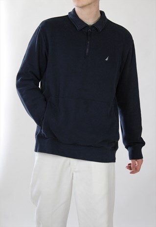 VINTAGE NAUTICA QUARTER ZIP SWEATSHIRT