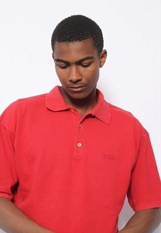VINTAGE VERSACE POLO SHIRT RED