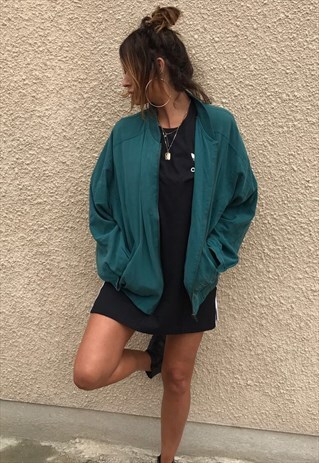 CLASSIC VINTAGE UNISEX SILK BOMBER JACKET