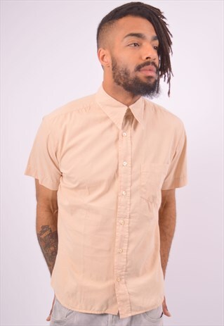 VINTAGE DIESEL SHIRT SHORT SLEEVE BEIGE