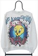 Vintage Looney Tunes Freeze 1996 Graphic Sweatshirt Womens