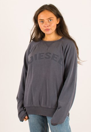 VINTAGE BLUE DIESEL CREWNECK SWEATSHIRT XL