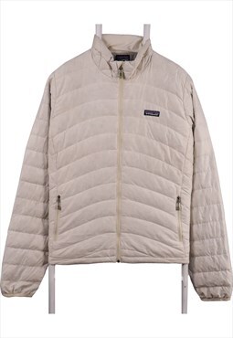 Vintage 90's Patagonia Puffer Jacket Zip Up White XLarge