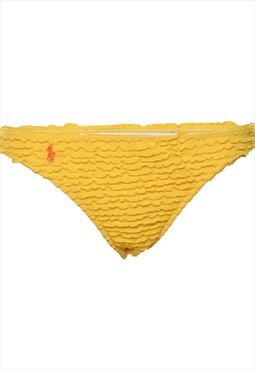 Vintage Ralph Lauren Yellow Ruffled Bikini Bottoms - M