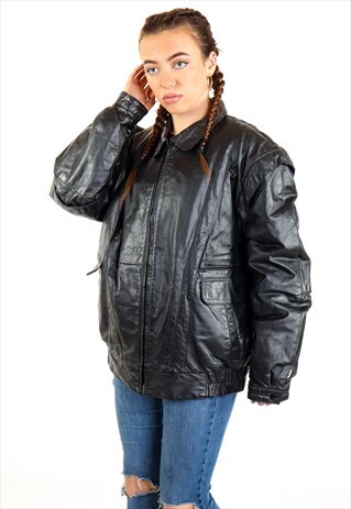 VINTAGE LEATHER JACKET J2649