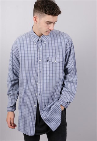 VINTAGE CHECK RALPH LAUREN SHIRT Z119