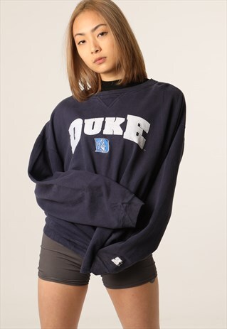VINTAGE STARTER EMBROIDERED DUKE SWEATSHIRT