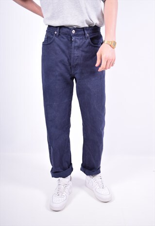 VINTAGE SCHOTT STRAIGHT JEANS NAVY BLUE