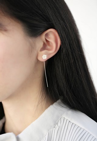 UNIQUE FLOWER SILVE EARRINGS