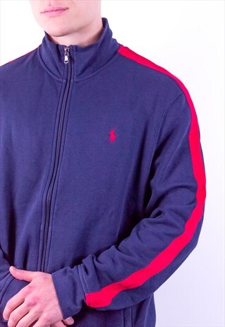 VINTAGE RALPH LAUREN STRIPED JACKET IN BLUE