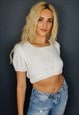 CROPPED DAISY DUKE KNIT TOP - HANDMADE IN YORKSHIRE